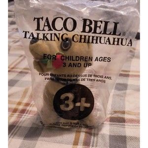 COPY - Taco Bell Talking Chihuahua Dog 6" Plush Toy Vintage “I Think I’m In Lov…